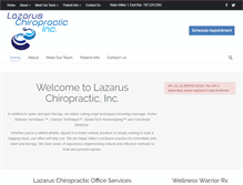Tablet Screenshot of lazaruschiro.com